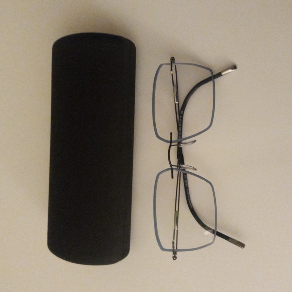 Silhouette  Blue frame. Unisex Very Light Weight.